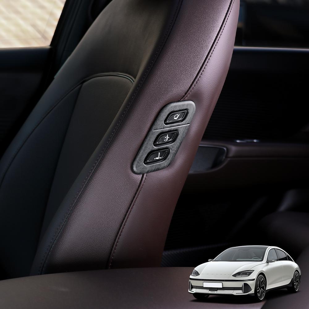 For Hyundai IONIQ 5/ IONIQ 6/Kona/Sonata DN8/Palisade Car Seat Adjustment Cover Trim Automobile Interior Accessories LHD