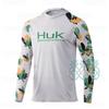 Cross-border HUK fishing suit outdoor hooded long-sleeved sunscreen T-shirt breathable Luya fishing suit UV protection ice silk