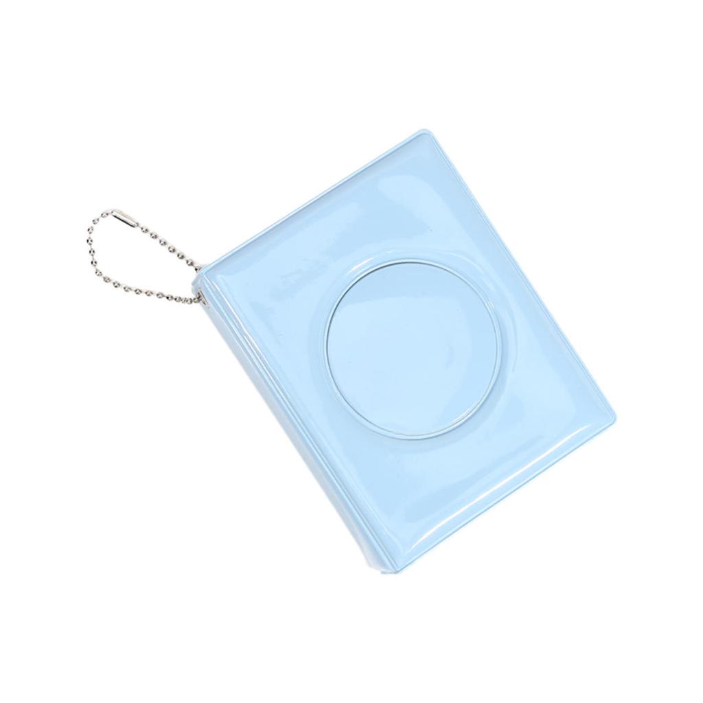 1 buc Suport pentru Fotocarte Drăguț de 3 Inch Oglindă Circulară Goală Album cu Carduri Foto Carte Colector Kpop Photocards Mini Carcasă de Depozitare pentru Poze cu Idoli