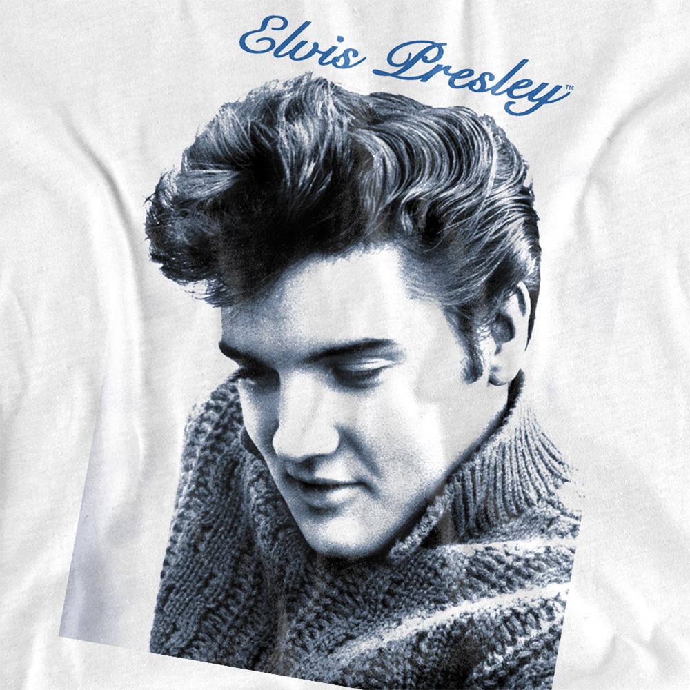 Elvis Presley Unisex Erwachsenen Skript & Pullover T-Shirt