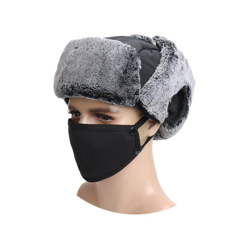 Winter Windproof Warm Hat Women's Cycling Hat Cotton Thickened Ski Hat