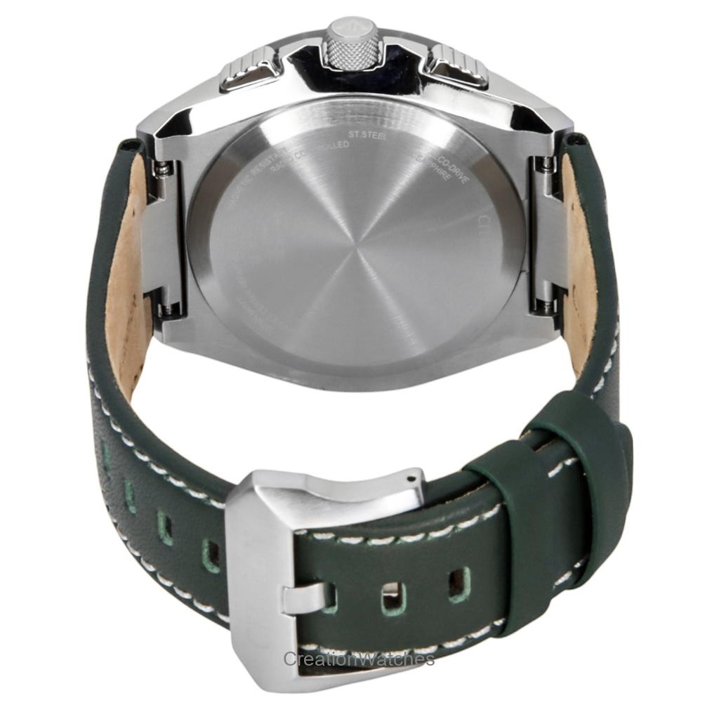 Citizen Promaster Skyhawk A-T Perpetual Calendar Chronograph Green Dial Eco-Drive Diver's JY8147-01X 200M Men's Watch