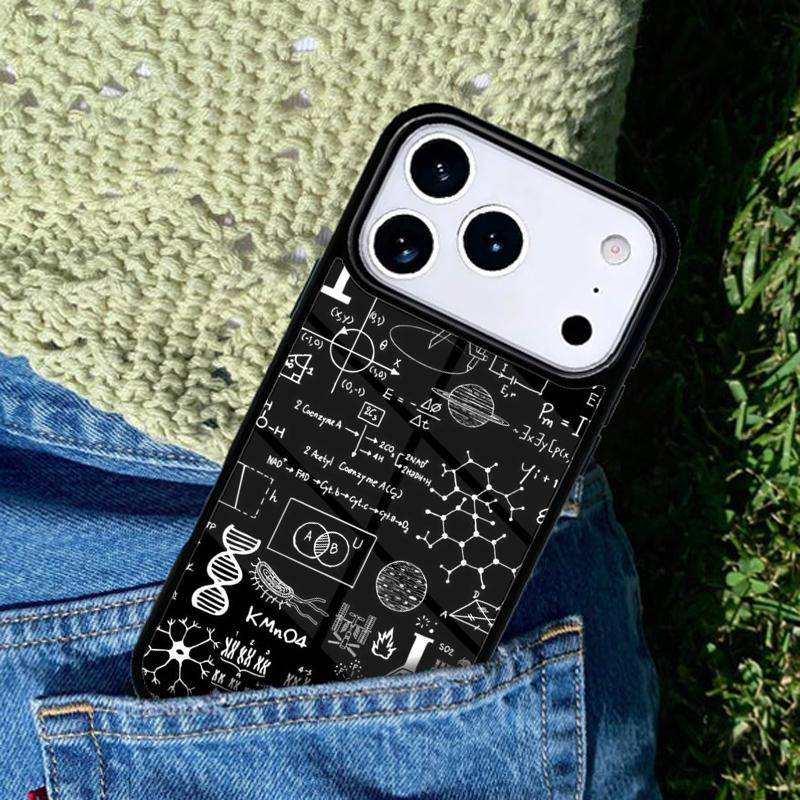 Physics Math Formula Equation soft mobile phone case Compatible with IPhone 17 16 15 14 13 12 11Pro Max 17 Air cover
