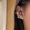 Fivela de Diamante para Fone de Ouvido FreeClip, Decoração de Clipe de Orelha para Fone de Ouvido, Acessórios de Floco de Neve, Brincos Femininos de Luxo Leve e Alto Nível, Acessórios de Orelha