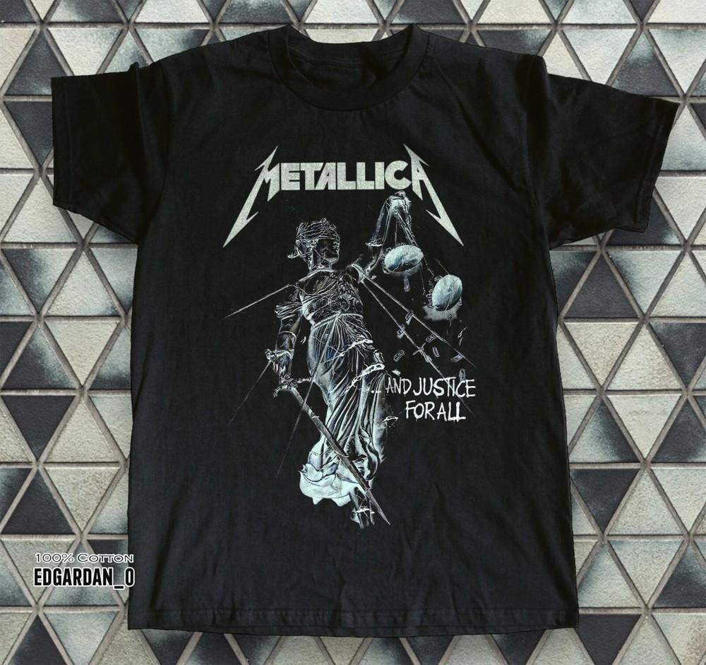Rare! Metallica And Justice for All Black Unisex  Size S-4XL Unisex T-Shirt L