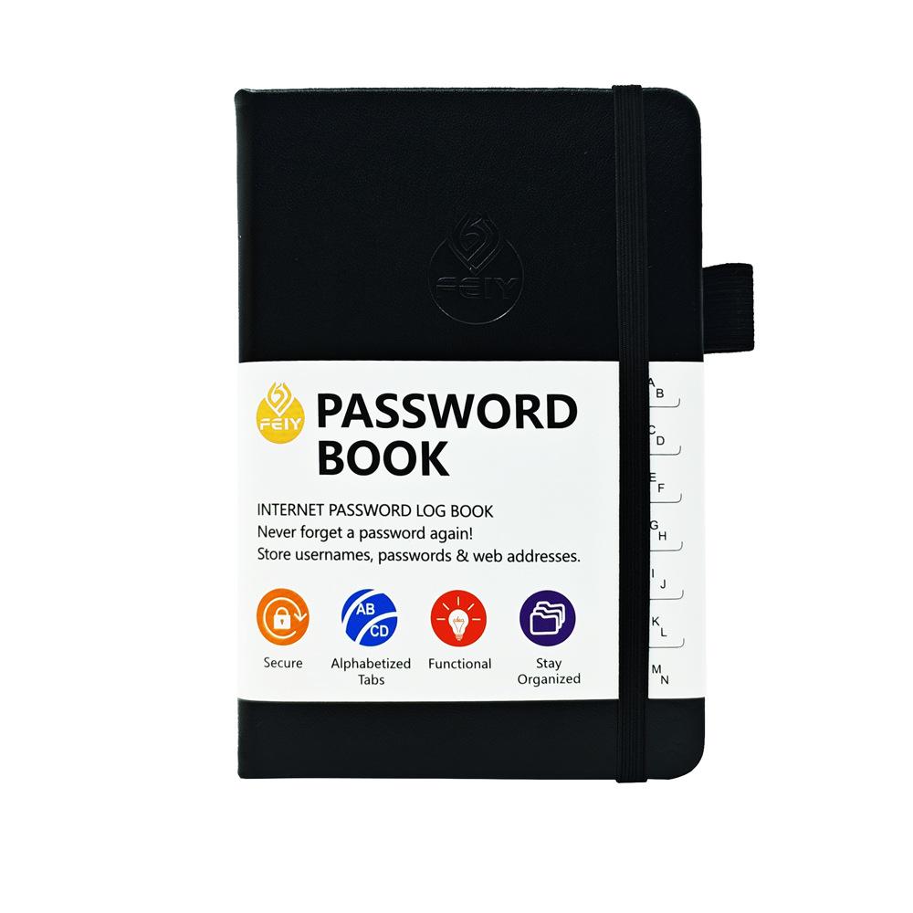 Trendy A6 Password Address Notebook with Strap