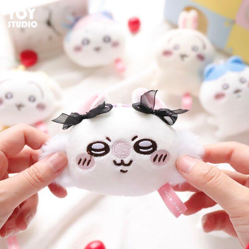 Original Chiikawa Anime Plush Doll Kawaii Usachi Keychain Hachiware Keyring Stuffed Pendent Backpack Ornament Toy Birthday Gift