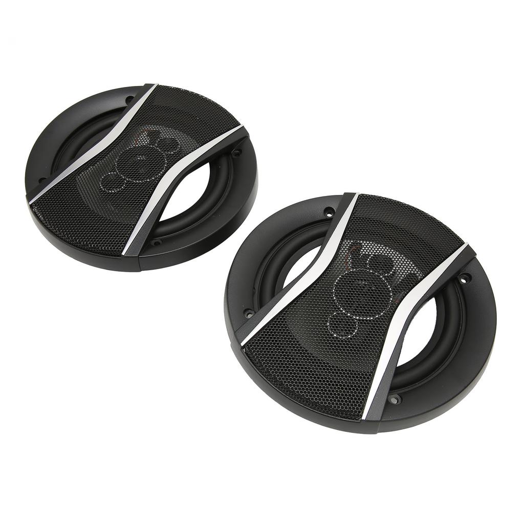 2Pcs Car Coaxial Loudspeaker 650W High and Low Sound 6 Inch Car Loudspeaker for Car Modification