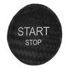 Engine Start Stop Button Switch Cover Carbon Fiber Ignition Starter Switch Sticker Replacement for Peugeot 408 308S 508