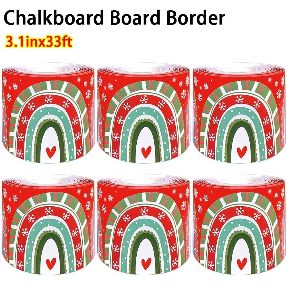 New Self Adhesive Chalkboard Board Border Christmas DIY Border Classroom Decors 10m Decorative Stickers Handmade Crafts