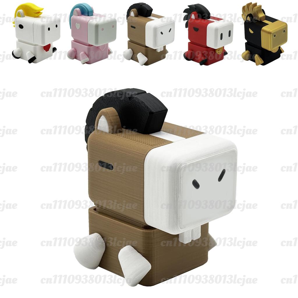 3D Printed Pony Fidget Clicker, Mechanical Keyboard Switch Stress Relief Toy For Adults, Desk Pet With Satisfying Click Sound
