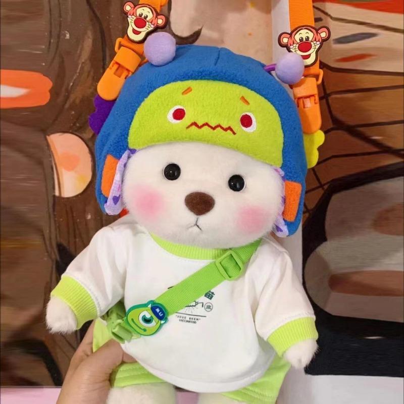 30cm Handmade Original Teddy Bear Stuff Plush Doll With Clothes Lina Bear Kawaii Plushies Birthday Gift For Children Girlfriend