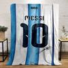 Messi Jersey Design printed Flannel blanket for bedroom, living room, sofa, and nap