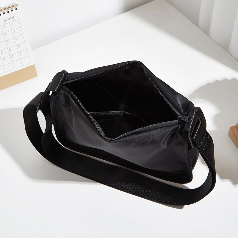 Niche design new women's bag simple sports style shoulder bag solid color Oxford cloth small square bag trendy messenger bag