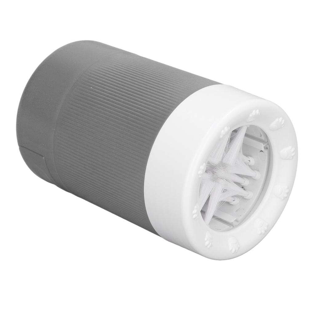 Dog Paw Cleaner Soft Brush Hair Deep Cleansing Dirts Removal Pet Foot Washer for Home Travel Grey