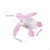 Glass Marine Turtle Figure Animal Sculpture Multifunctional 12x8.8x3 Cm Shelf Decoration for