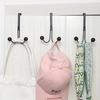 1pc  Iron Simple Door Hooks, Nail-free Wardrobe Door Hooks, Metal Craft Coat Multi-functional Double-headed Hooks