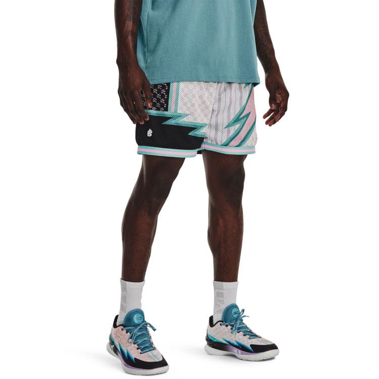 Under Armour Curry Basketball Shorts Men's White 1377866-100