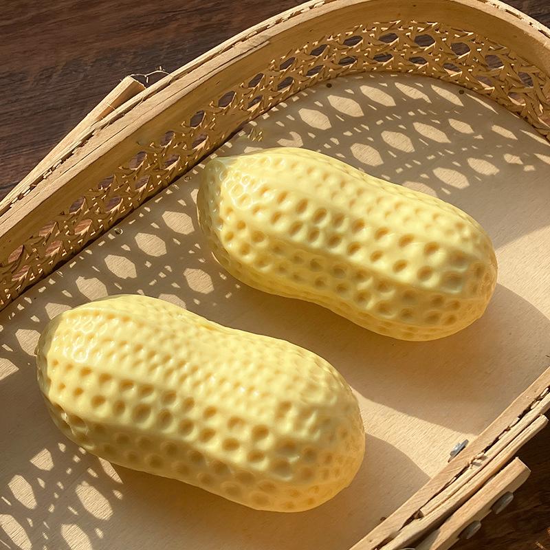 Simulated Peanut Slow Rebound Projectile Ball Decompression Toy Cute Stress Relieving Venting Spherical Powder Ball Toy