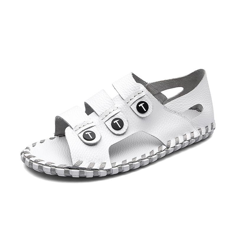 Sandals Men's Genuine Leather Summer Outdoor Wear New Fashion Wading Shoes Men's Fashion Shoes Men's Casual Non-Slip Beach Shoes