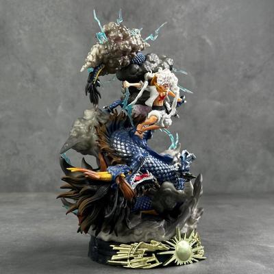 One Piece Luffy gegen. Kaido Anime Figur Modell Spielzeug Statue Ornament