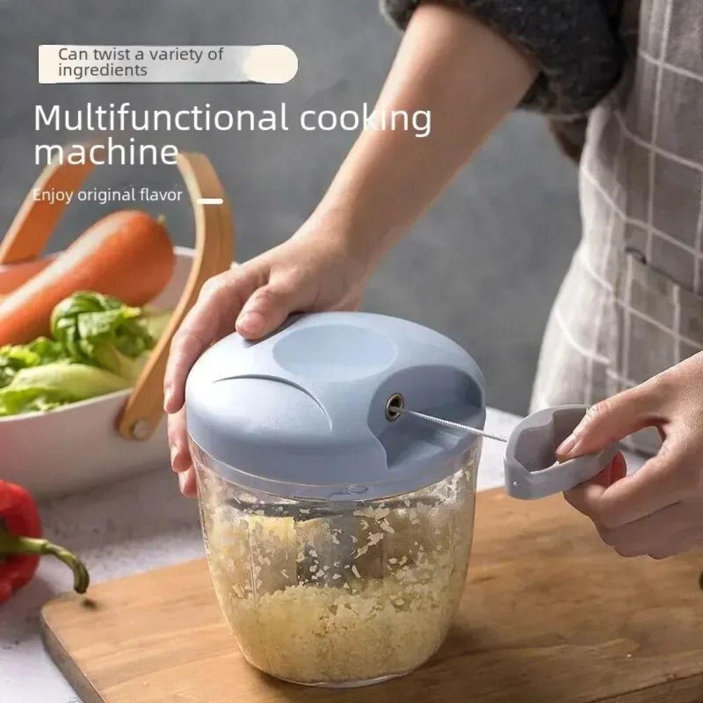 500/900ML Manual Ginger Grinder Manual Rotate Handheld Meat Grinder Garlic Chopper  Household Use