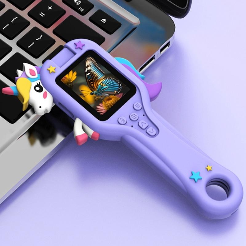 Handheld Kids Microscope Toy 500X 2 Display LED Light Educational Gift For Boys Girls Age 3 13