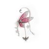 1 pièce de manchette d'oreille pour femme en forme de papillon, pompon à paillettes, fleur, lune, décoration d'oreille suspendue, style fée de la forêt, antidérapant, électroplaqué, pour cosplay, fête