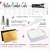 Coffret atelier - SCRAP COOKING - Number Cake - Multicolore - Inox - Gabarits 21 cm