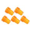 5PCS 22mm Single Angle Cane Tips Imitation Tire Texture Preservative Nonslip Rubber Translucent 7Celsius8in Crutch Tips for Cane