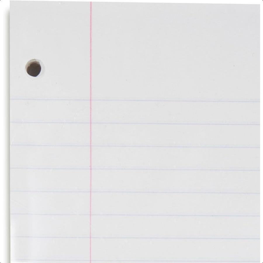 Loose Leaf Paper Filler Paper Wide Ruled 400 Sheets 101 2" x 8" 3 Hole Punched 1 Pack 150036ECM