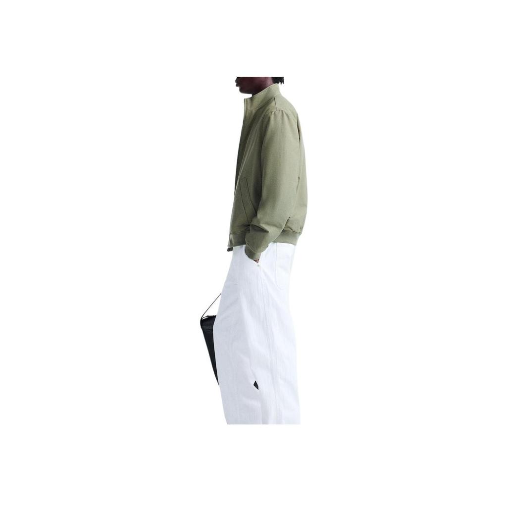 Zara Casual Blended Outdoor Work Jacket Men Jackets Khaki 6518350-505