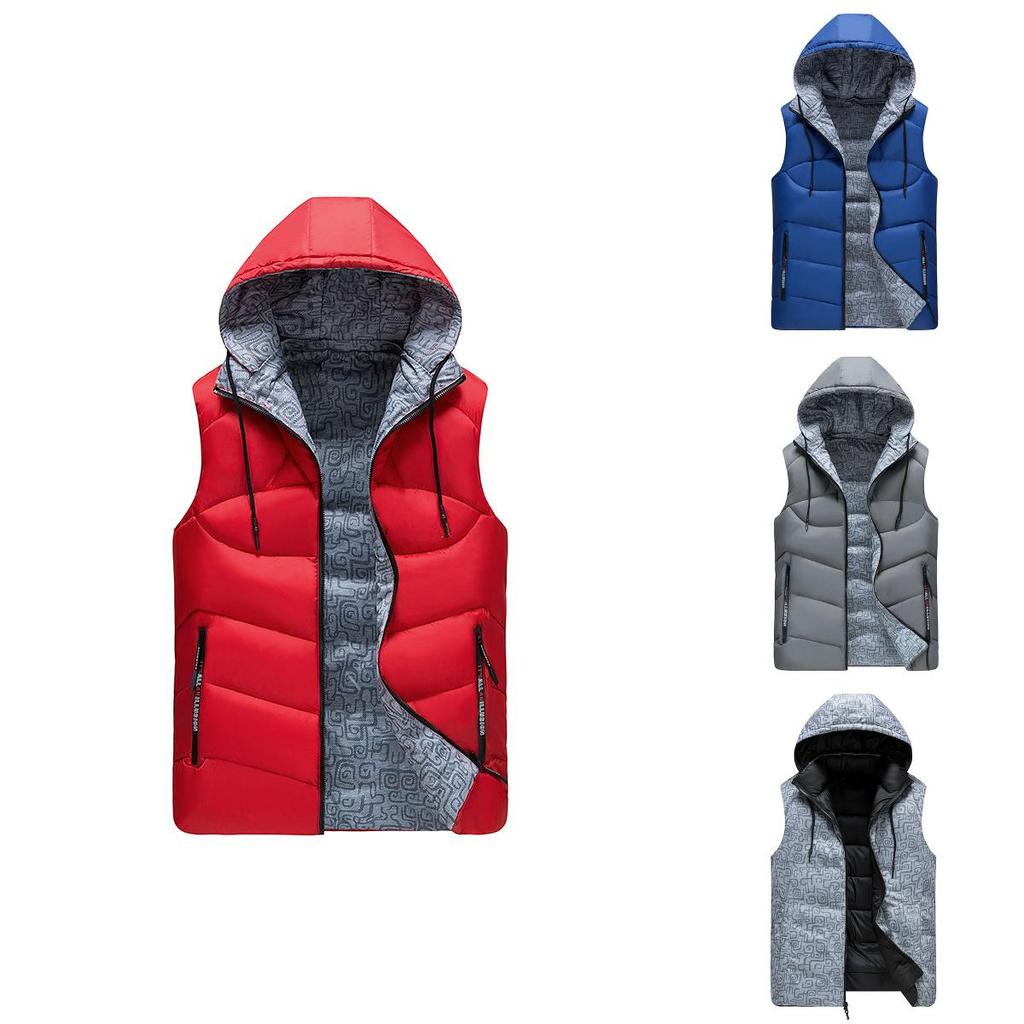 Unisex Wendbare Dicke Ärmellose Jacke Mit Premium-Qualität Für Winterwärme