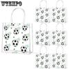 12pcs Soccer Clear PVC Gift Bags with Handles Bulk Sport Theme Bags Treat Bags Team Present Wrap Bags Soccer Theme Tote Bags