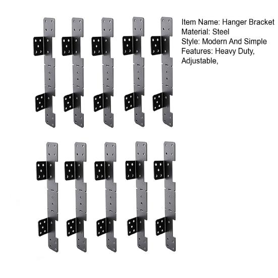 10 stuks Trapbalk Hanger Beugel Heavy Duty 18 Gauge Verstelbaar Dek
