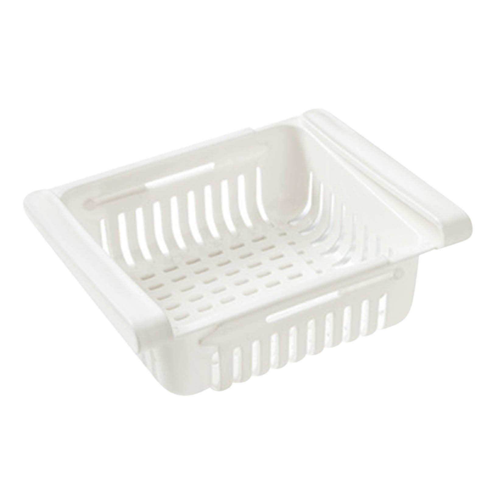 Выдвижной ящик для хранения холодильника, держатель для еды, органайзер, полка для ящика, правильная белый