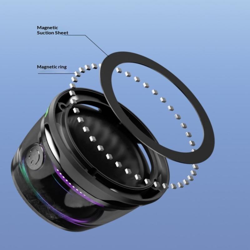 Magnetic Bluetooth Speaker Wireless Portable Mini Speaker With Rgb Color Light 5.3 Subwoofer Speaker