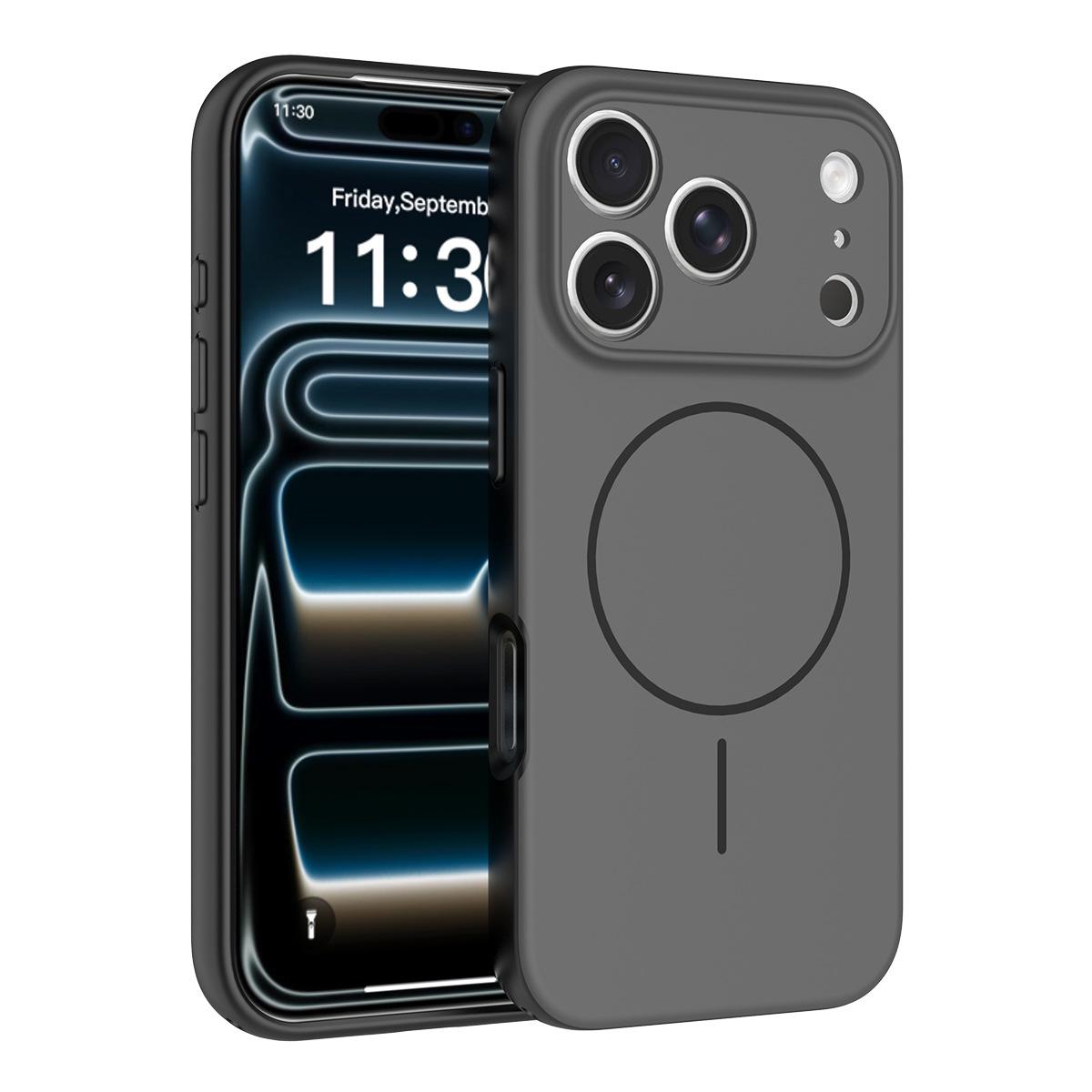

Apple 17 Pro Color Block Magnetic Phone Case with Full Coverage and Large Hole Design iPhone 17