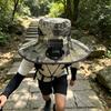 Chapéu Balde com Ventilador Solar Unissex Ajustável Aba Larga Chapéu de Sol com Painel Solar Integrado Ventilador de Resfriamento Proteção UV Chapéu de Pescador
