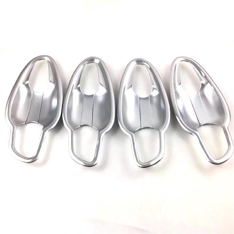 For Peugeot 3008 3008GT 5008 LHD 2017 2018 ABS Chrome Door Handle Cover Trims Door Bowl Frame Sticker Car Accessories