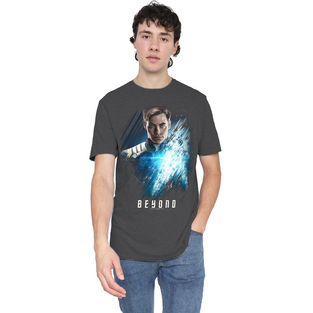 Star Trek Beyond Kirk Poster T-Shirt S-3XL Charcoal L
