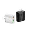 Dual Type-C & Triple USB Multi-Port Charger QC3.0 + PD, 65W Fast Charger for Mobile Phone.