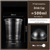 Disposable Plastic Bubble Tea Cup Set with Dome Lids