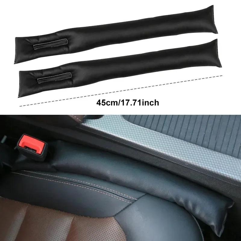 1/2PCS Car Seat Gap Filler Soft Styling Padding Leather Leak Pads Plug Spacer Universal Car Accessories Interior Car Organizer