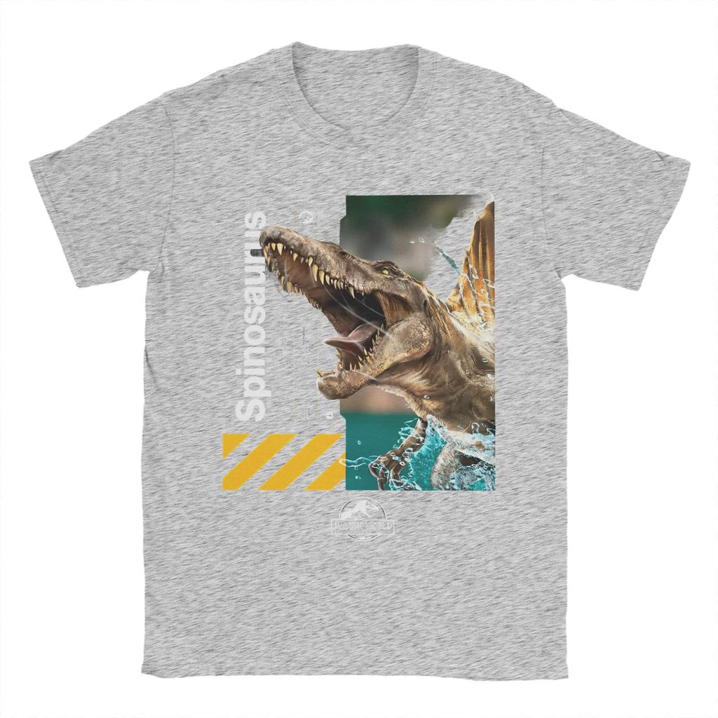Jurassic Park Dinosaur World T Shirts Men's  Pure Cotton Casual T-Shirts Crew Neck  Tee Shirt Short Sleeve Clothes Classic