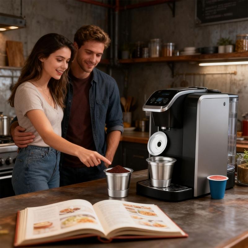 Reusable Cup Refillable Coffee Pods Capsuled Stainless Steel Coffee Capsuled Cup Coffee Filter Accessories Easy To Use