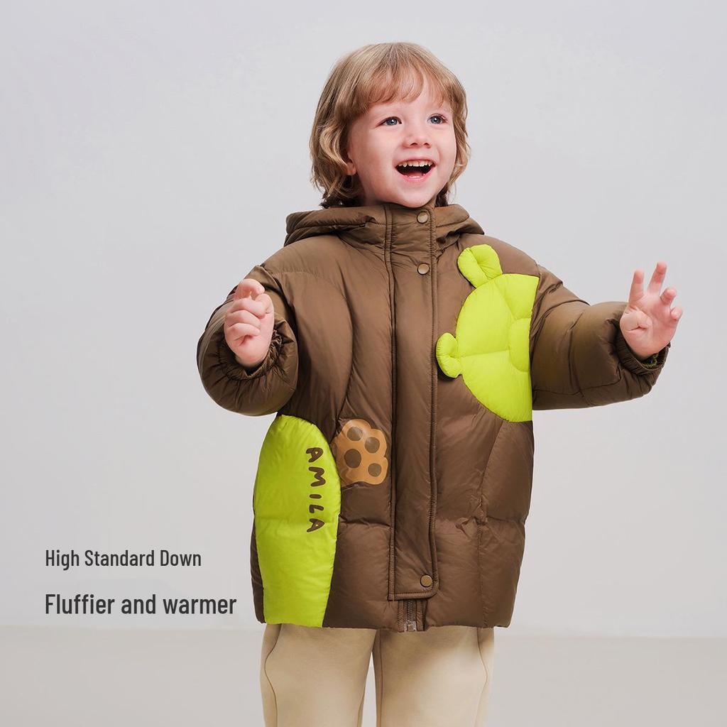 2025 Winter Mid-Length Down Jacket for Girls - Triple-Proof, 90% White Duck Down
