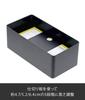 Yamazaki 3902 Dickes Taschentuchetui, Schwarz, ca.. Tower Feuchtigkeitstuch, B26 x T13 x H10 cm