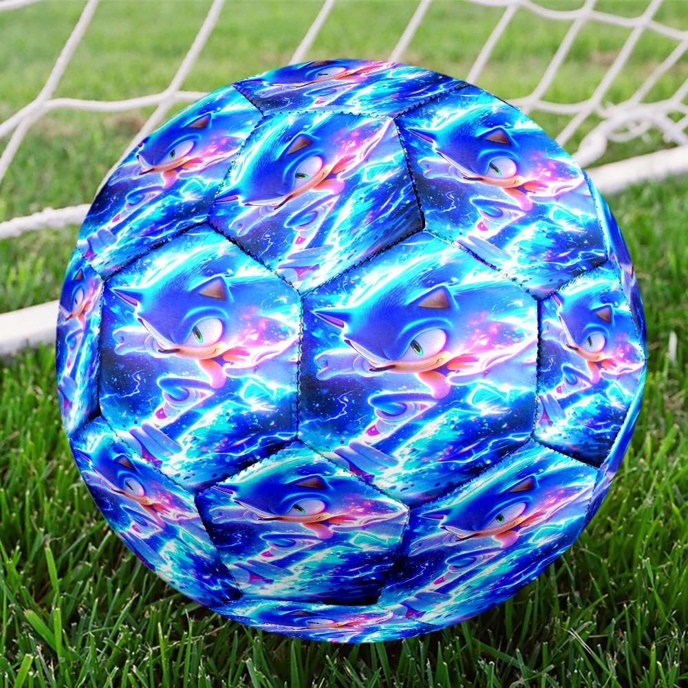 Sonic Theme Size 5 Soccer Ball, Suitable for Both Indoor and Outdoor Matches, a Gift Suitable for Everyone.