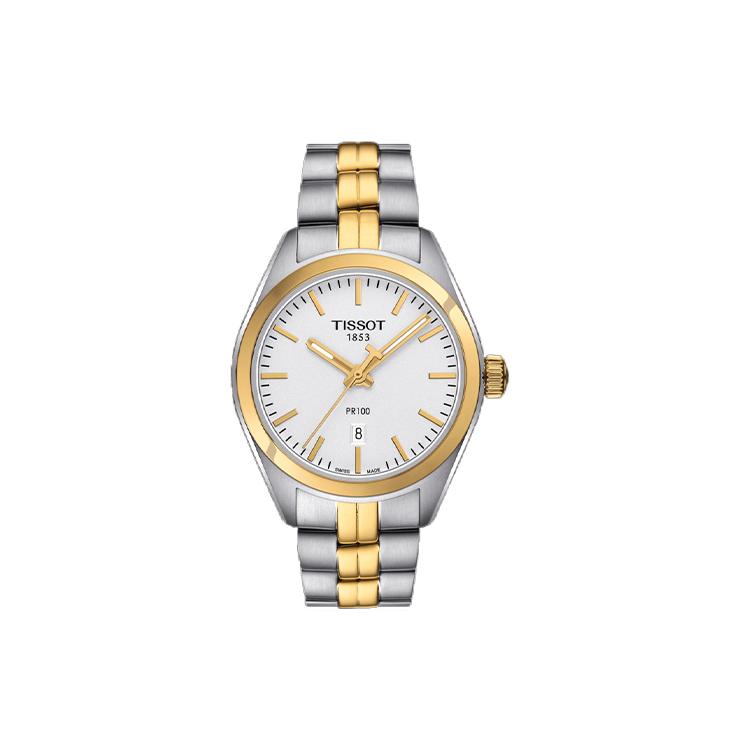 TISSOT Women s PR100 Collection Watch T101.210.22.031.00 Medium Gold Strap